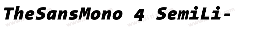 TheSansMono 4 SemiLi字体转换